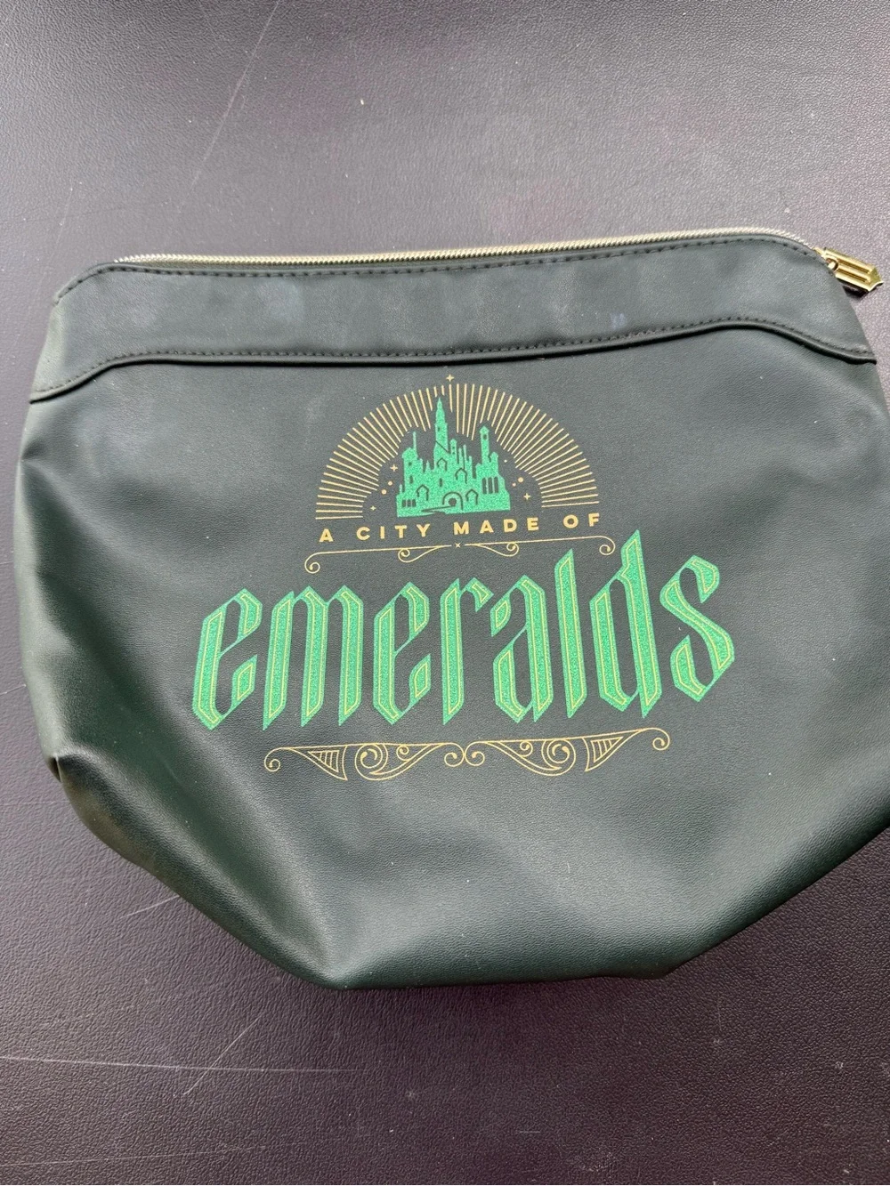 Wicked Emerald City Cosmetic Bag Green Fantasy Makeup Wizard City Travel Case